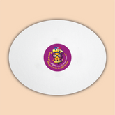 12-Inch White Oval Canvas Board